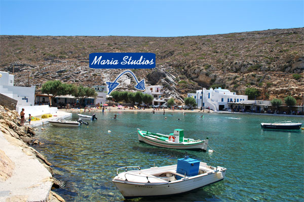 Maria studios in Cheronissos, by the sea