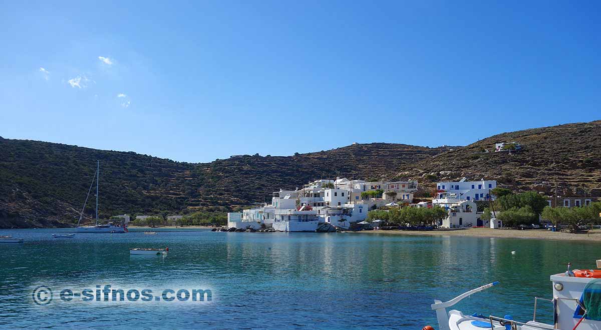 The beach of Faros in Sifnos