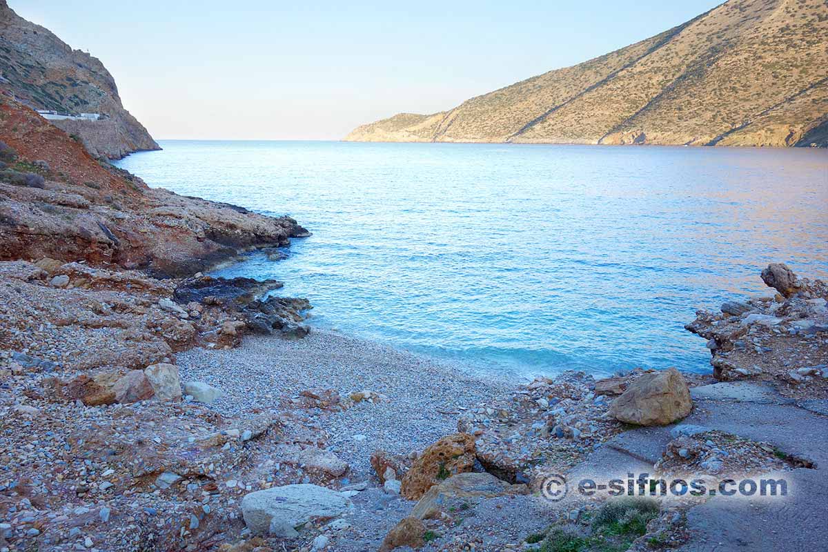 The beach Spilia in Sifnos