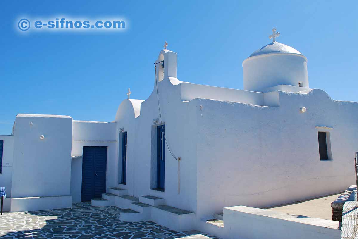 The monastery of Stavros at the beach Fassolou, in Faros