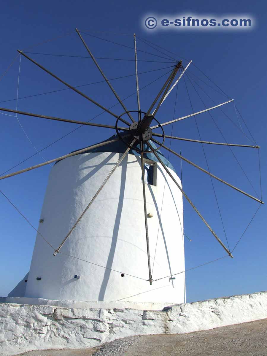 Restored windmill in Artemonas