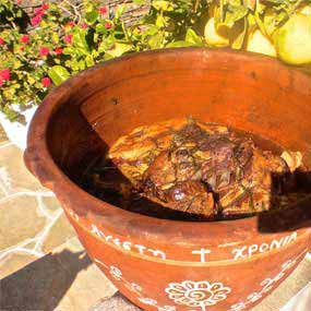 Mastelo, traditional recipe from Sifnos