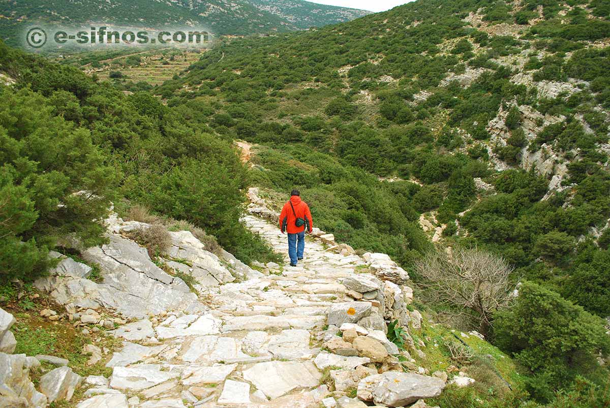 Trail in the Natura 2000 area of Sifnos