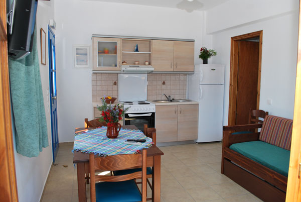 Fully equipped apartments Agnanti with sea view, at Vathi