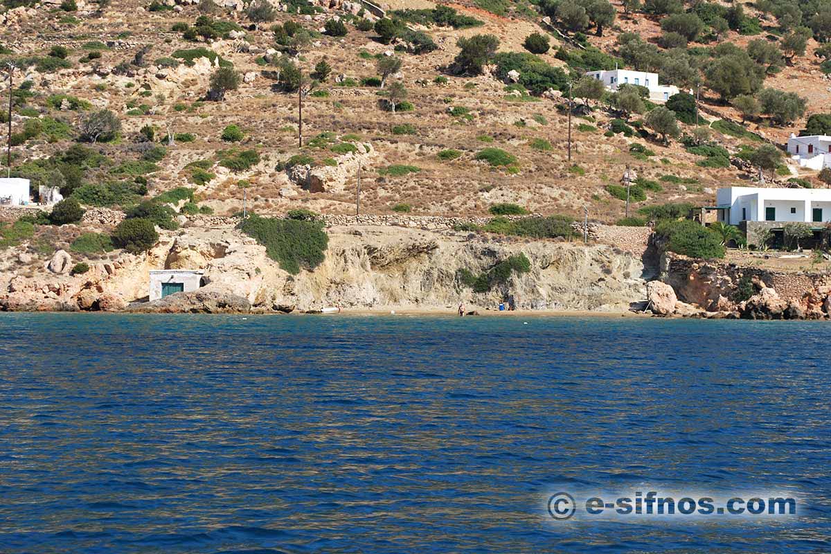 The secret beach of Vathi in Sifnos