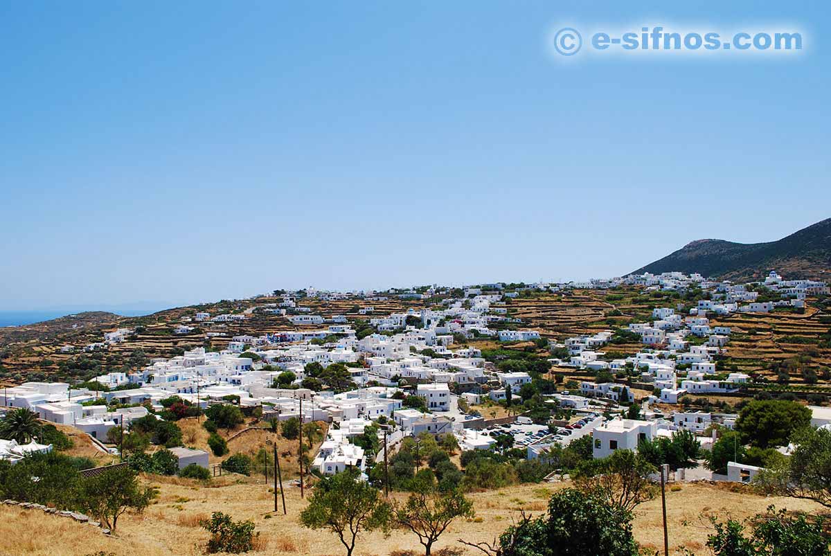 Panoramic view of Apollonia from Pano Petali