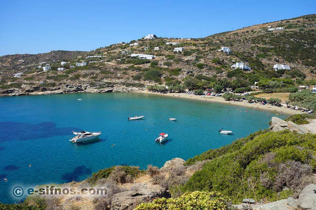 The beach of Apokofto next to Chrissopigi