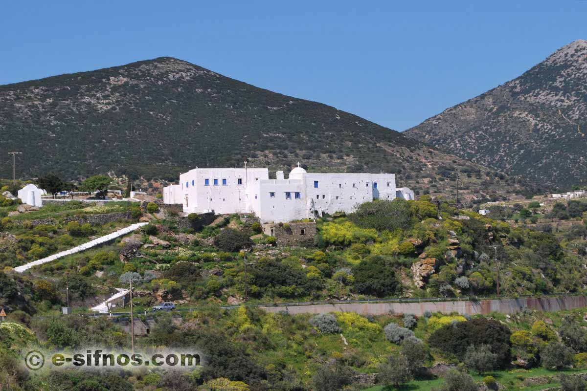 The monastery of Panagia Vrissiani, just outside Exabela