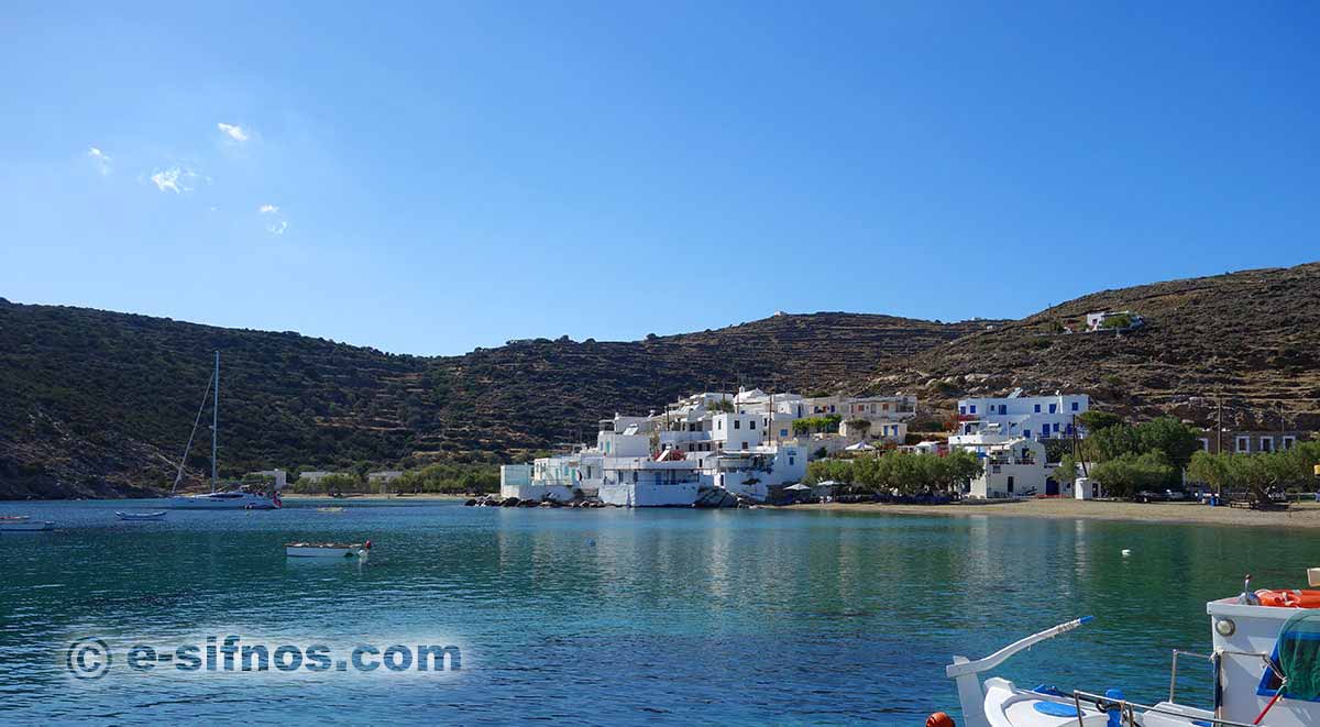 The beach Glifo and the beach of Faros