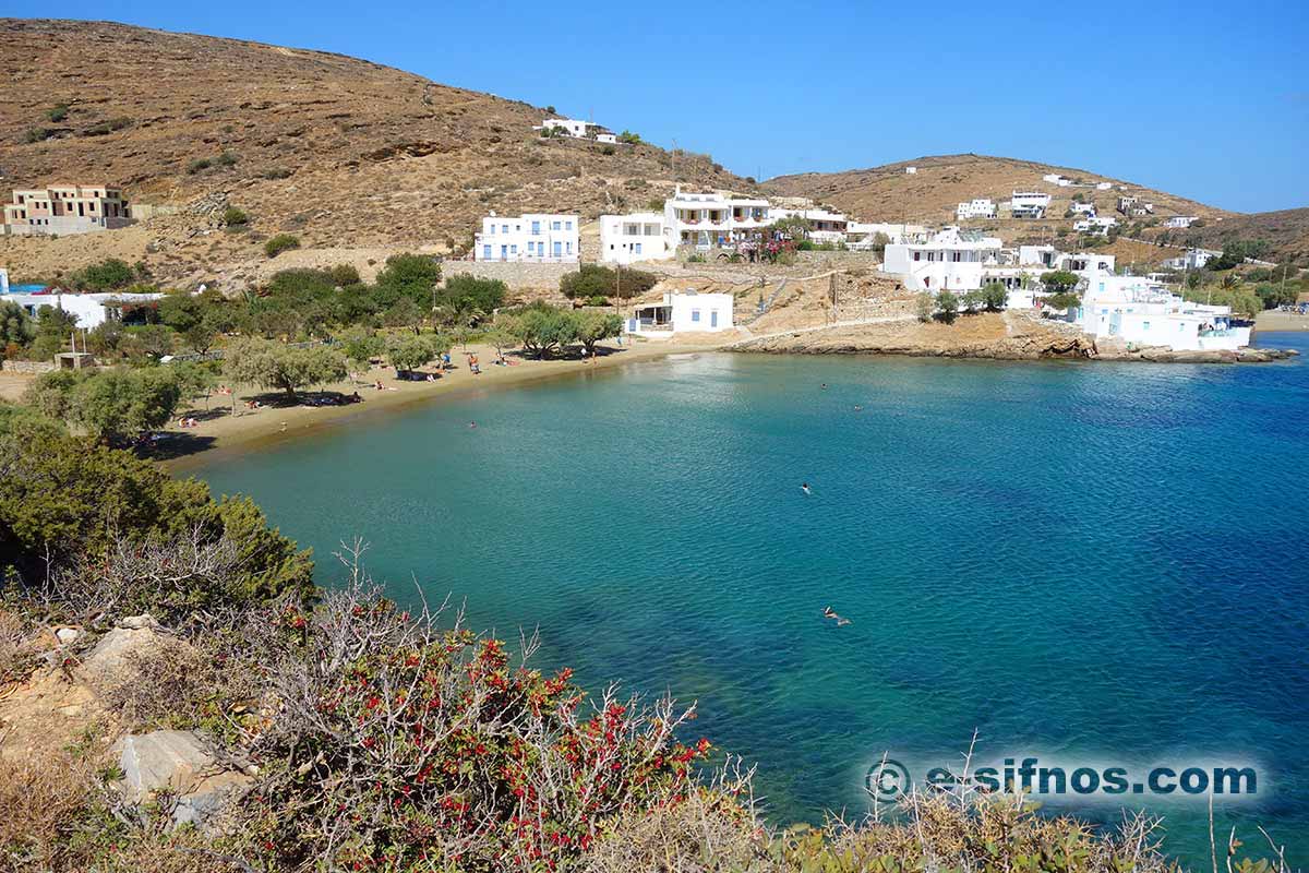 Glifo beach from the sea