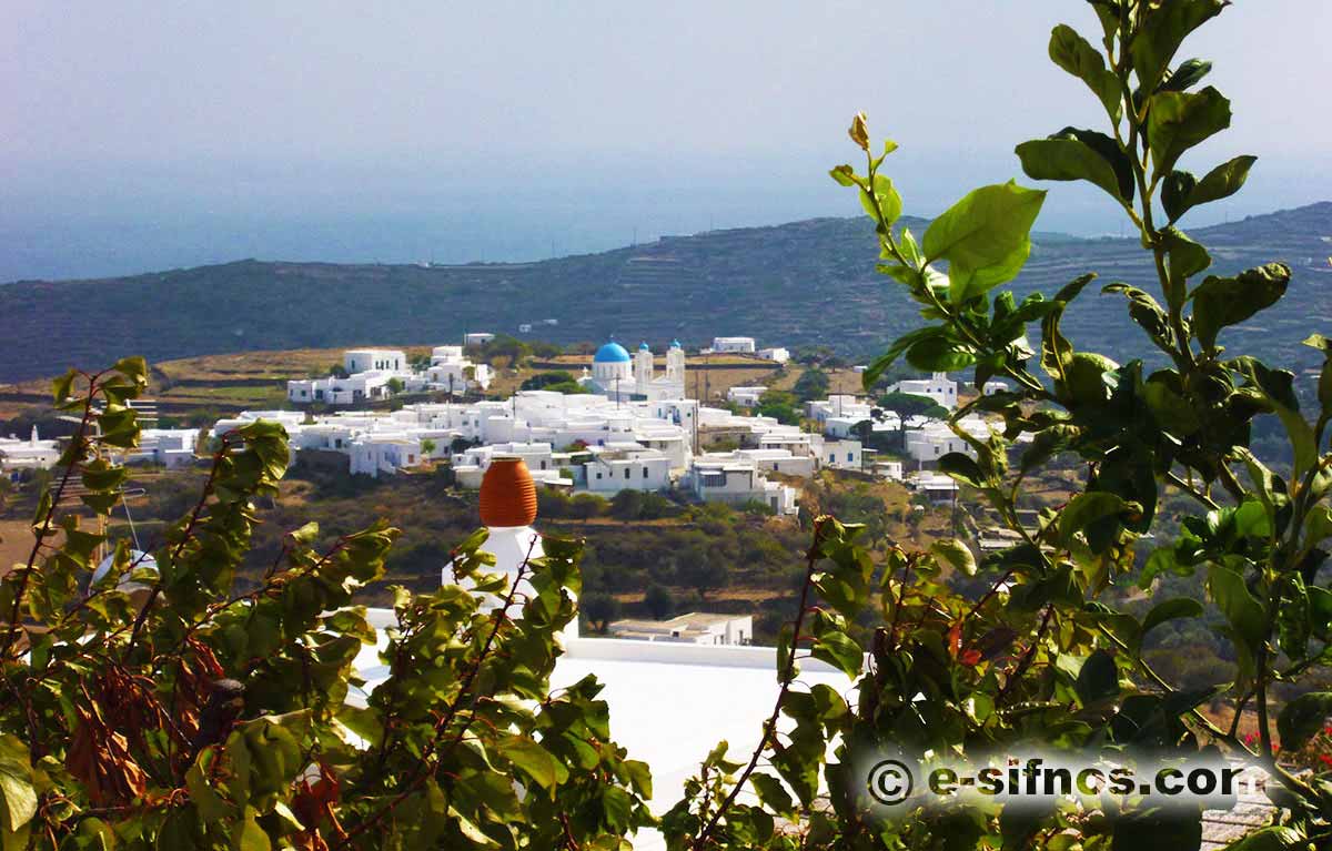 Kato Petali village from Apollonia