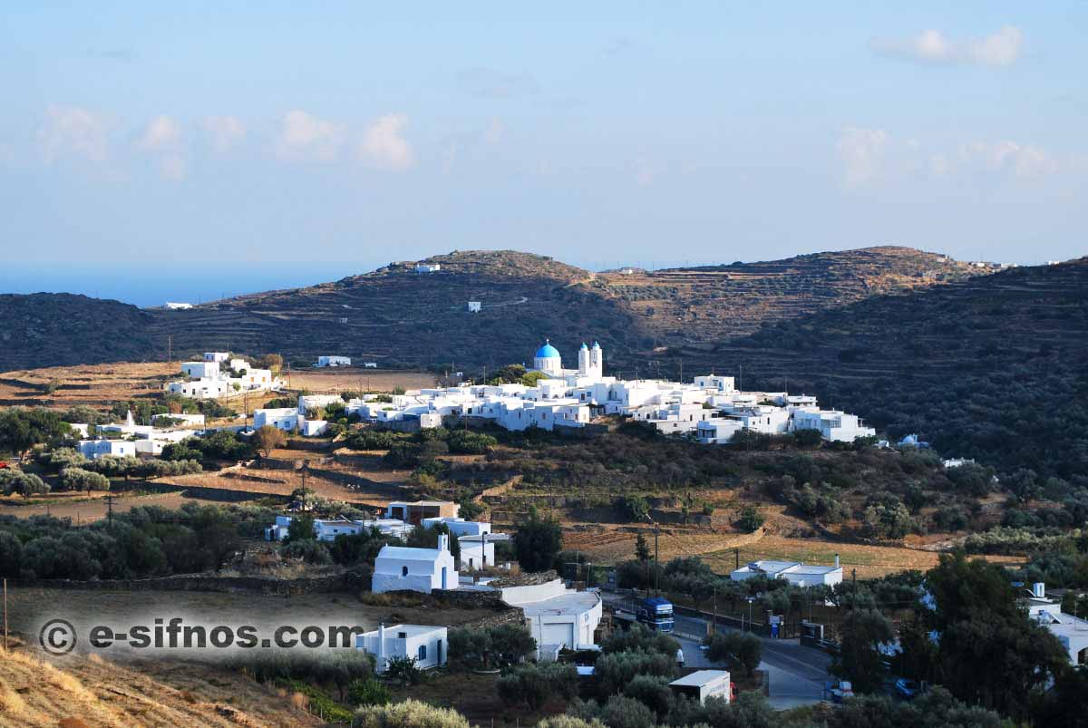 Kato Petali village from Apollonia