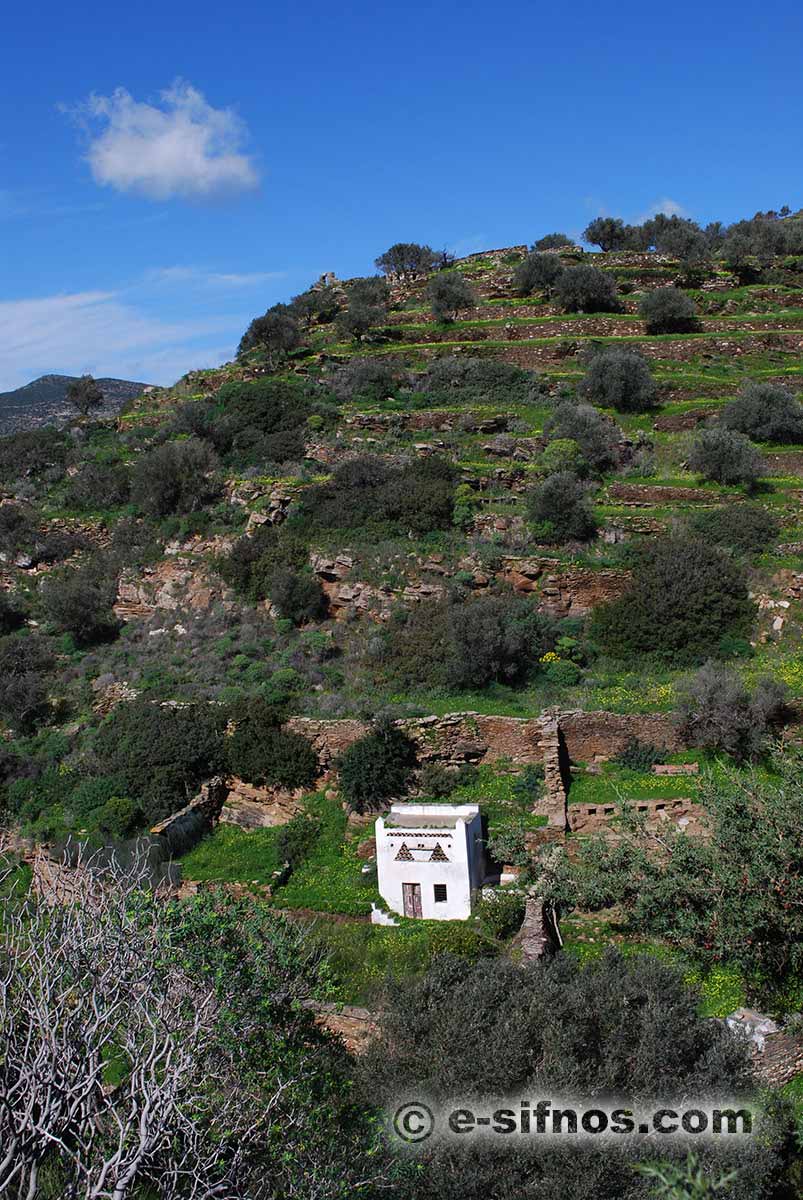 Landscape with dovecote in Sifnos